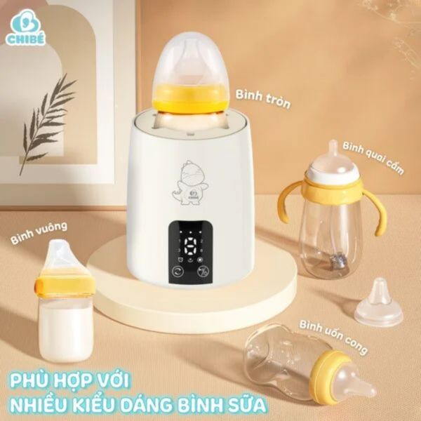 Máy Lắc Và Ủ Ấm Bình Sữa CHIBÉ CB040, Máy Lắc Sữa Thông Minh 2In1