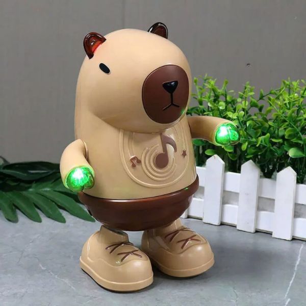 Đồ Chơi Capybara Nhún Nhảy Linh Hoạt, Có Nhạc Đèn Cho Bé