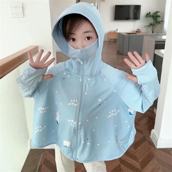 Áo Khoác Chống Nắng - Chống Tia UV - Có Mũ Cho Bé