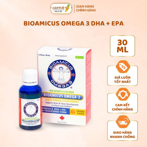 DHA Omega-3 BioAmicus Lọ 30mL Dạng Giọt