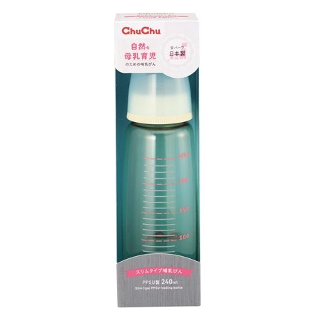 Bình Sữa CHUCHUBABY 240ML, Nhựa PPSU, Núm Vú Silicon  An Toàn Cho Bé
