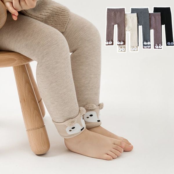Quần Tất Len Dora Lót Nỉ Dày Dặn, Quần Leggings Không Bàn Mùa Đông Cho Bé