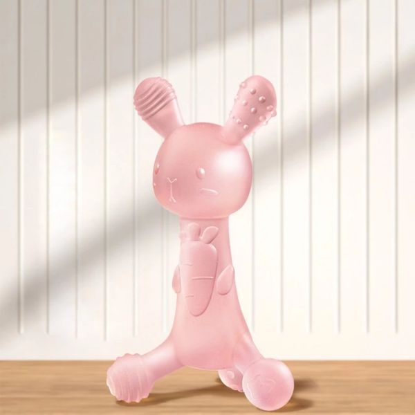 Gặm Nướu Cho Bé Bằng Silicon Cao Cấp Hình Thỏ Tặng Kèm Hộp