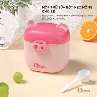 Hộp Đựng Sữa Bột Đồ Ăn Dặm Misan 440ML Cho Bé Kèm Thìa, Bộ Chia Sữa Bột Tiện Lợi Cho Bé Đi Du Lịch