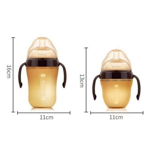 Bình Sữa Kamidi Chất Liệu PPSU 210ML, 300ML  - Bình Sữa Kamidi Chất Liệu Silicon Nâu Chính Hãng