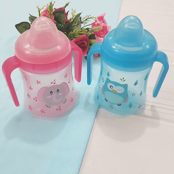 Bình Uống Nước 2 Tay Cầm UPASS Có Đầu Hút Mềm Dung Tích 240ML