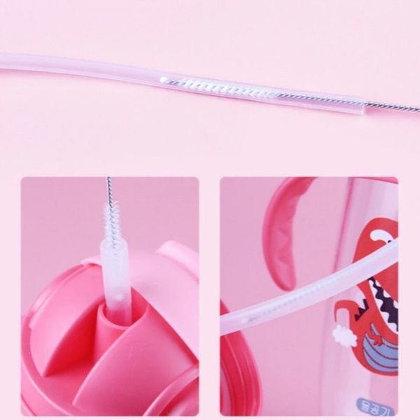 Cọ Rửa Ống Hút, Núm Moonship 361 Cho Bé, Thép Không Gỉ, Uốn Cong Dễ Dàng