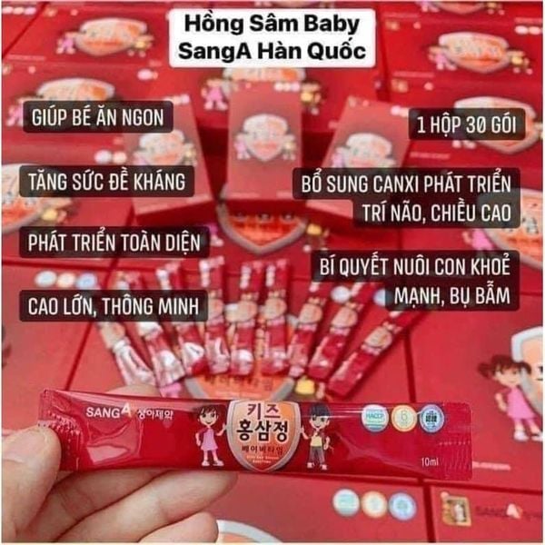Hồng Sâm Hàn Quốc Cho Bé Hồng Sâm Trẻ Em Red Ginseng Baby Sang A