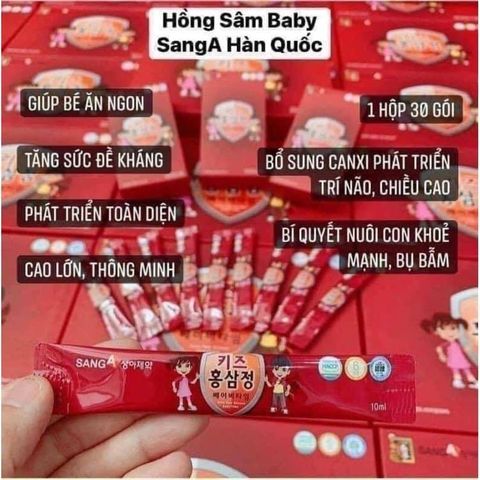 Hồng Sâm Hàn Quốc Cho Bé Hồng Sâm Trẻ Em Red Ginseng Baby Sang A