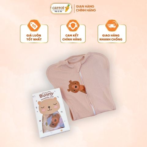 Nhộng Chũn Cho Bé Ngủ Ngon Bunny Mẫu Mới 2023  Vải Tăm Lụa Cao Cấp Cho Bé Sơ Sinh, Mềm Mại Co Giãn Đàn Hồi