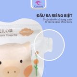 Túi Trữ Sữa Kichilachi 200ml- Cảm Biến Nhiệt Độ, Có Khóa Zip Chắc Chắn Chống Rò Rỉ