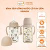 Bình Tập Uống Nước UBMom Họa Tiết Dung Tích 200ML, 280ML Có Hai Tay Cầm Cho Bé