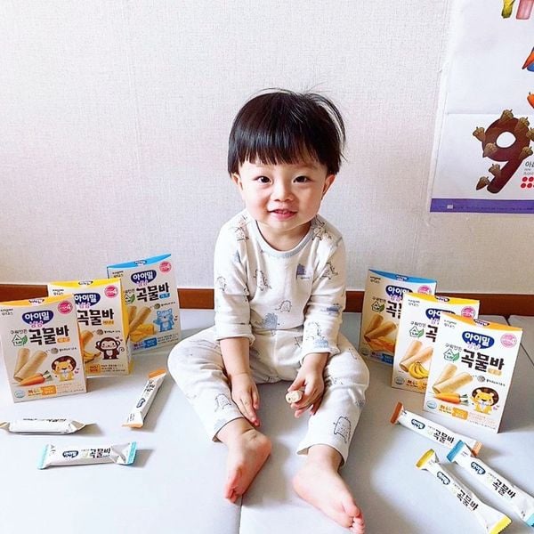Bánh cuộn ngũ cốc ăn dặm ILDONG Hàn Quốc 3 vị dành cho bé từ 7M+ Siêu ngon