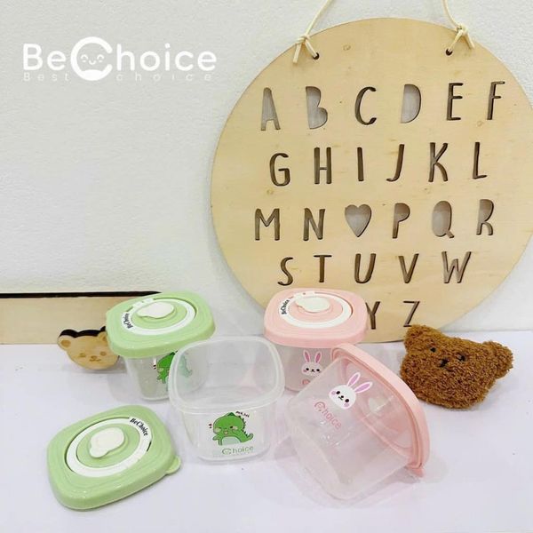 Hộp Trữ Đông Chia Vạch Bechoice Set 2 Cái 120ML