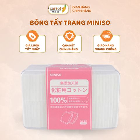 Bông Tẩy Trang Miniso Nhật 1000 Miếng
