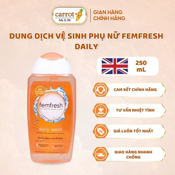 Dung Dịch Vệ Sinh Phụ Nữ Femfresh daily  250ml