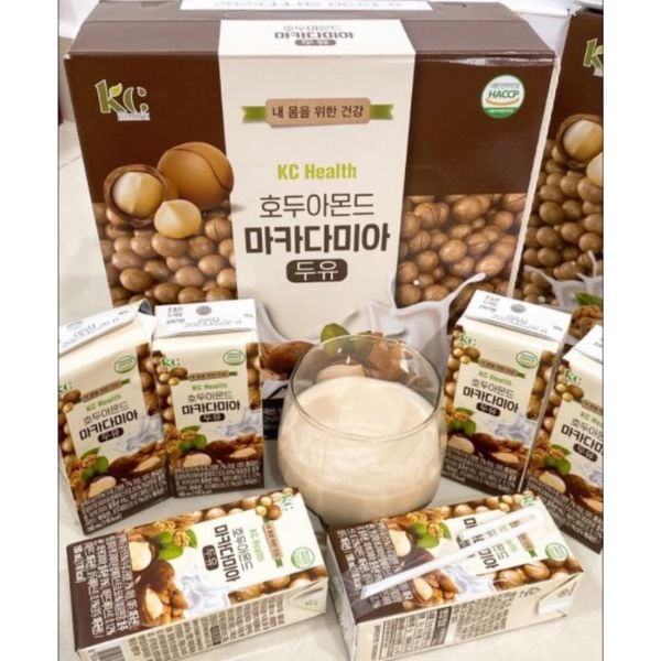 Sữa Hạt Macca Hạnh Chân, Óc Chó KC Health Hàn Quốc 190ML
