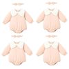 Set Body Dài Kèm Băng Đô Nơ Hồng Chấm Bi Nous 0-12M