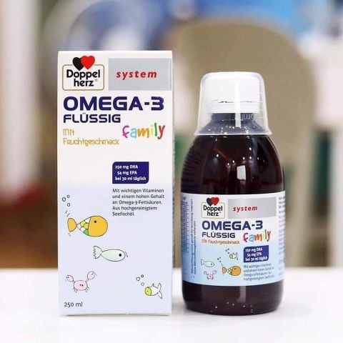 Siro Bổ Sung Omega-3 Doppel Herz Family 250ml - Hỗ Trợ Phát Triển Não Bộ Và Thị Lực Cho Bé