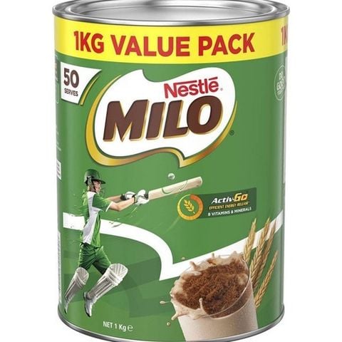 Sữa Bột Nestle Milo Úc Hộp 1kg, Giúp Bé Phát Triển Tối Ưu - Siêu Thị Mẹ Và Bé Carrot