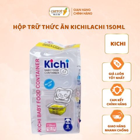 Hộp Trữ Thức Ăn Kichilachi 150ML, Hộp Đựng Thức Ăn Cho Bé