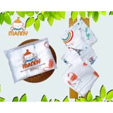 Set 3 Khăn Sữa Manny Kháng Khuẩn, Nấm Móc, Khăn Sữa Sợi Tre Mềm Mại, Thấm Hút Tốt
