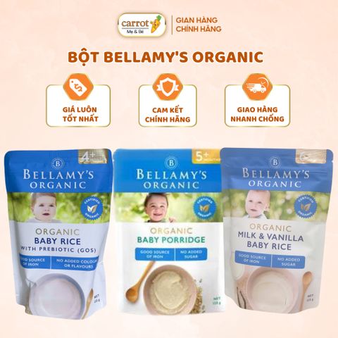Bột Ăn Dặm Bellamy's Organic Cho Bé Từ 4-6M+ 125G
