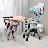 Xe Đẩy Gấp Gọn UMOO - Có Mái Che, An Toàn Cho Bé, Đệm Ngồi 4 Mặt - 40Kg