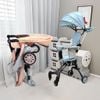 Xe Đẩy Gấp Gọn UMOO - Có Mái Che, An Toàn Cho Bé, Đệm Ngồi 4 Mặt - 40Kg