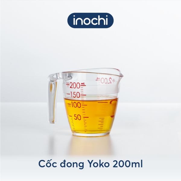 Cốc Chia Vạch Inochi 200ML - Ca Nhựa Chiết Đo Lường Chất Lỏng