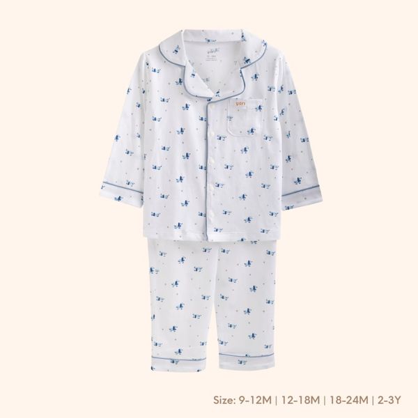 Bộ Pijamas YORI Dài Tay Đa Dạng Họa Tiết Bé Trai, Bé Gái Cho Bé Từ 9M-3 Tuổi