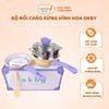 Bộ Nồi Chảo Xửng Hình Hoa OkBy, Chống Dính, Dùng Cho Mọi Loại Bếp