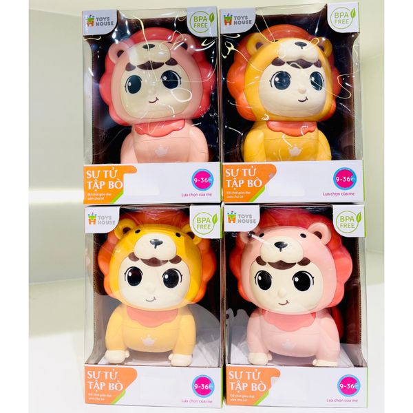 Đồ Chơi Sư Tử Tập Bò Có Nhạc ToysHouse, Búp Bê Tập Bò Cho Bé 9-36M