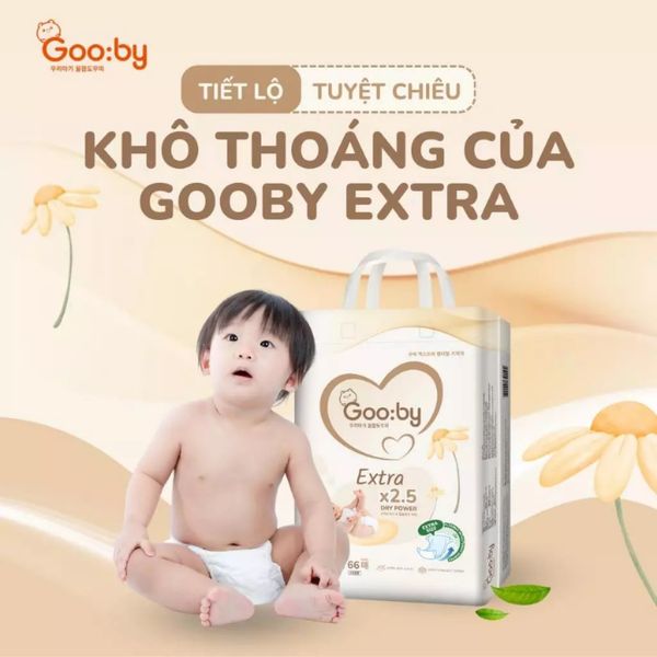 Tã - Bỉm quần Gooby Extra size M 58 miếng (6 - 11 kg)