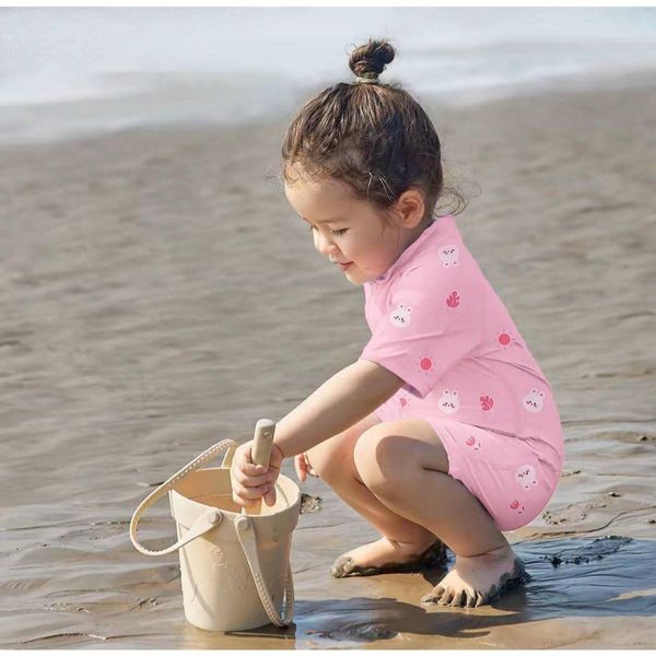 Bộ Đồ Bơi Liền Thân Kèm Mũ Monona Đủ Size Cho Bé