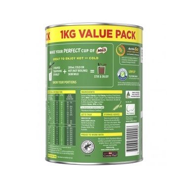 Sữa Bột Nestle Milo Úc Hộp 1kg, Giúp Bé Phát Triển Tối Ưu - Siêu Thị Mẹ Và Bé Carrot