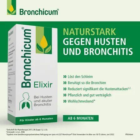 Siro Giảm Ho Bronchicum Elixir Cho Trẻ Từ 6 Tháng Tuổi 100ML