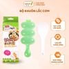 Bộ Khuôn Lắc Cơm Kèm Thìa Xúc, Dụng Cụ Tạo Cơm Nắm Ăn Dặm Cho Bé