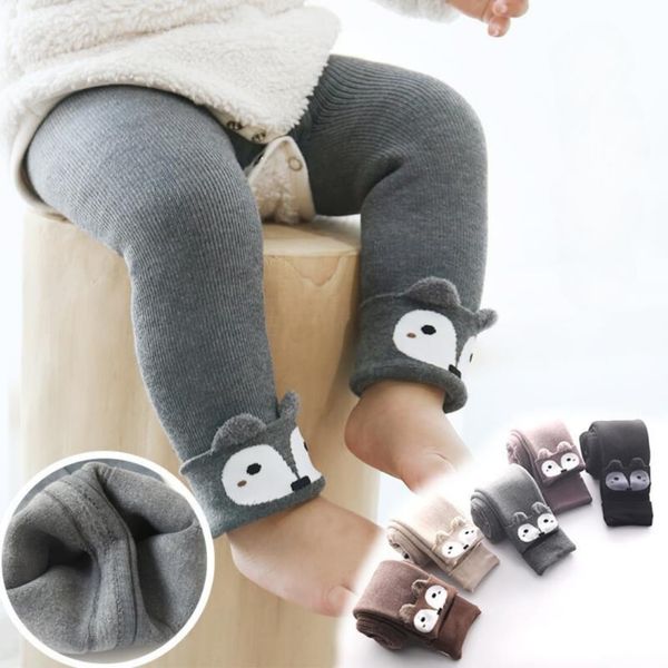 Quần Tất Len Dora Lót Nỉ Dày Dặn, Quần Leggings Không Bàn Mùa Đông Cho Bé