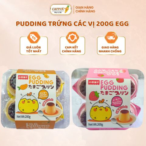 Thạch Pudding Trứng Các Vị 200G EGG 4 Hủ