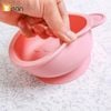 Bát Ăn Dặm Silicon Hình Gấu Misan Kèm Thìa Cho Bé