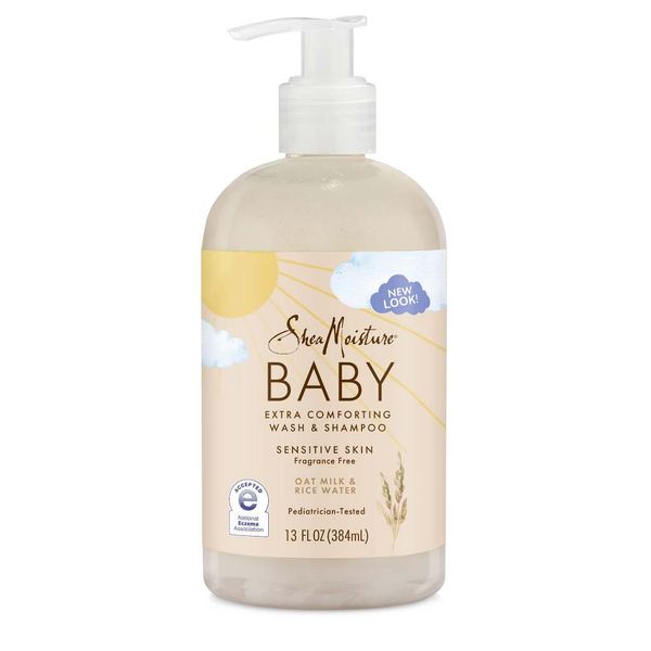 Sữa tắm gội Shea Moisture 100% Virgin Coconut Oil Baby Head-to-Toe Wash & Shampoo Cho Bé Chai 384ml