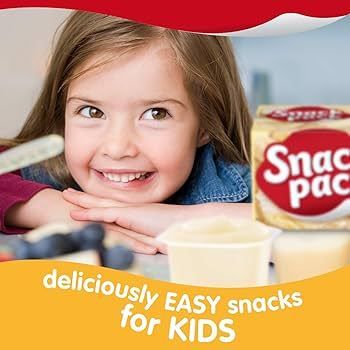 Váng Sữa SNACK PACK Vị Kem Chuối, Vanilla 368G Giàu Canxi Cho Bé