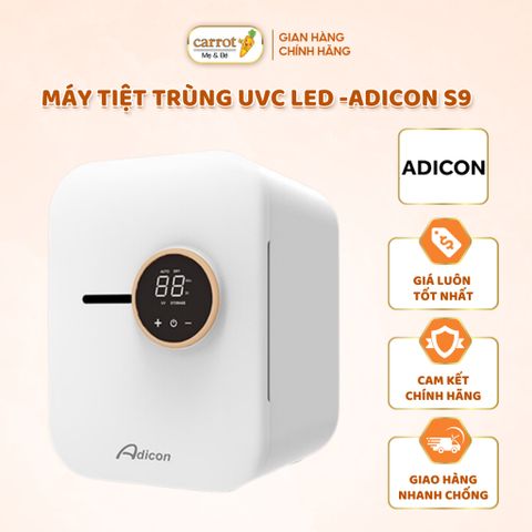 Máy Tiệt Trùng Sấy Khô UVC Led - Adicon S9, Tích Hợp 4 Chu Kì Khử Khuẩn