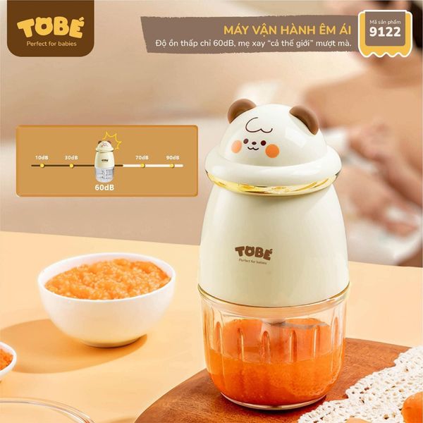 Máy Xay Đa Năng ToBe Beanie Plus 0.6L 9122, 8 Lưỡi, Tặng Kèm Cối 0.3L Chính Hãng