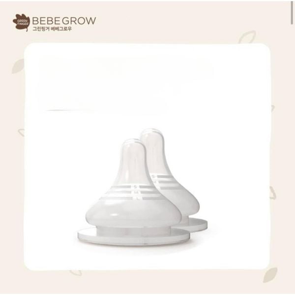 Núm Ti Green Finger BebeGrow Size S, M, L, LL Hàn quốc, Núm Ti Hai Van Thoát Khí