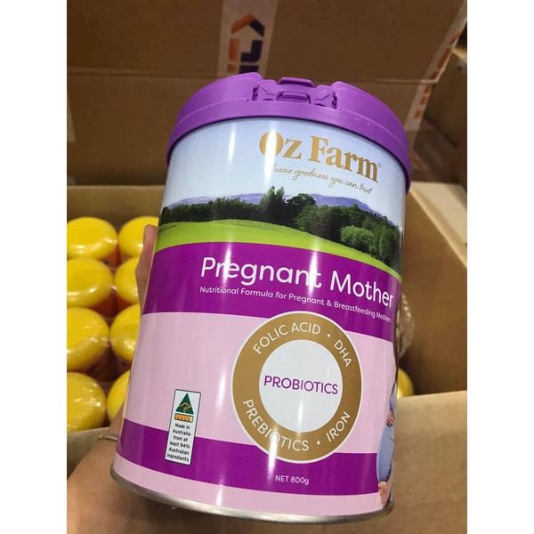 Sữa bầu Oz Farm Pregnant Mother Formula  Úc 900gram [DATE 2025], Dành Cho Bà Bầu Và Cho Con Bú