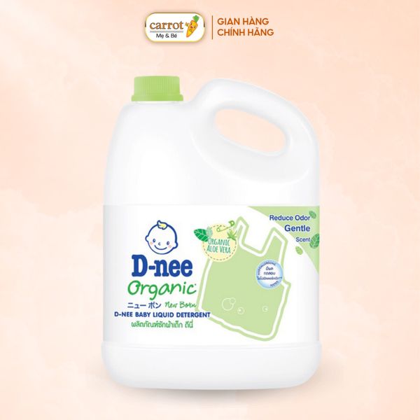 Nước Giặt Quần Áo Em Bé Dnee 3000ml, Nước Giặt Xả Cho Trẻ Em An Toàn - Siêu Thị Mẹ Và Bé Carrot