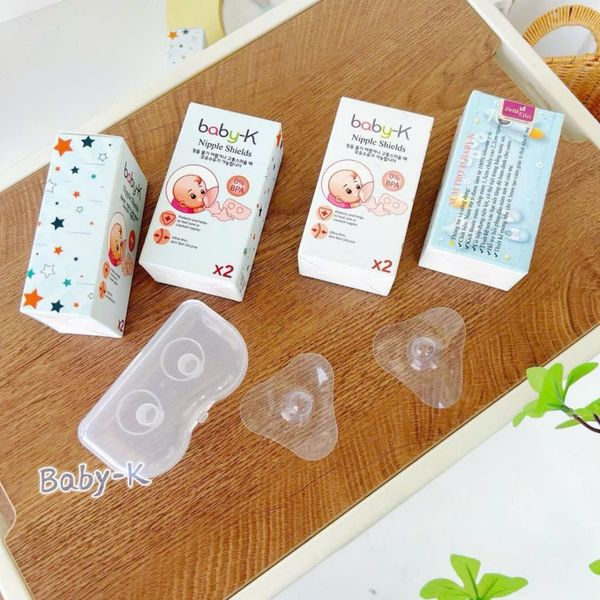 Dụng Cụ Trợ Ti BaBy-K Hỗ Trợ Bé Bú Cho Mẹ, Set 2 Cái Kèm Hộp Trữ