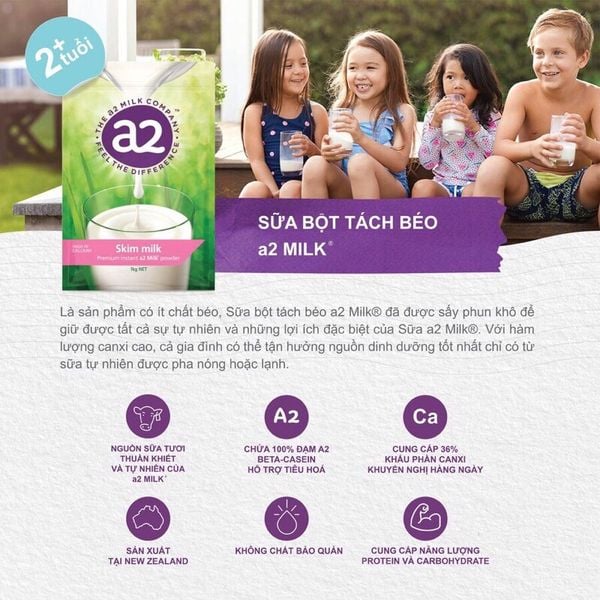 Sữa A2 Full Cream Milk 1kg Cho Trẻ Trên 1 Tuổi